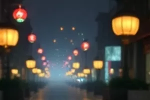 深巷钟摆老式挂钟