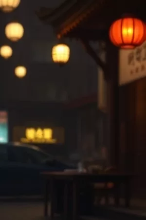 雾中灯塔海岸夜色